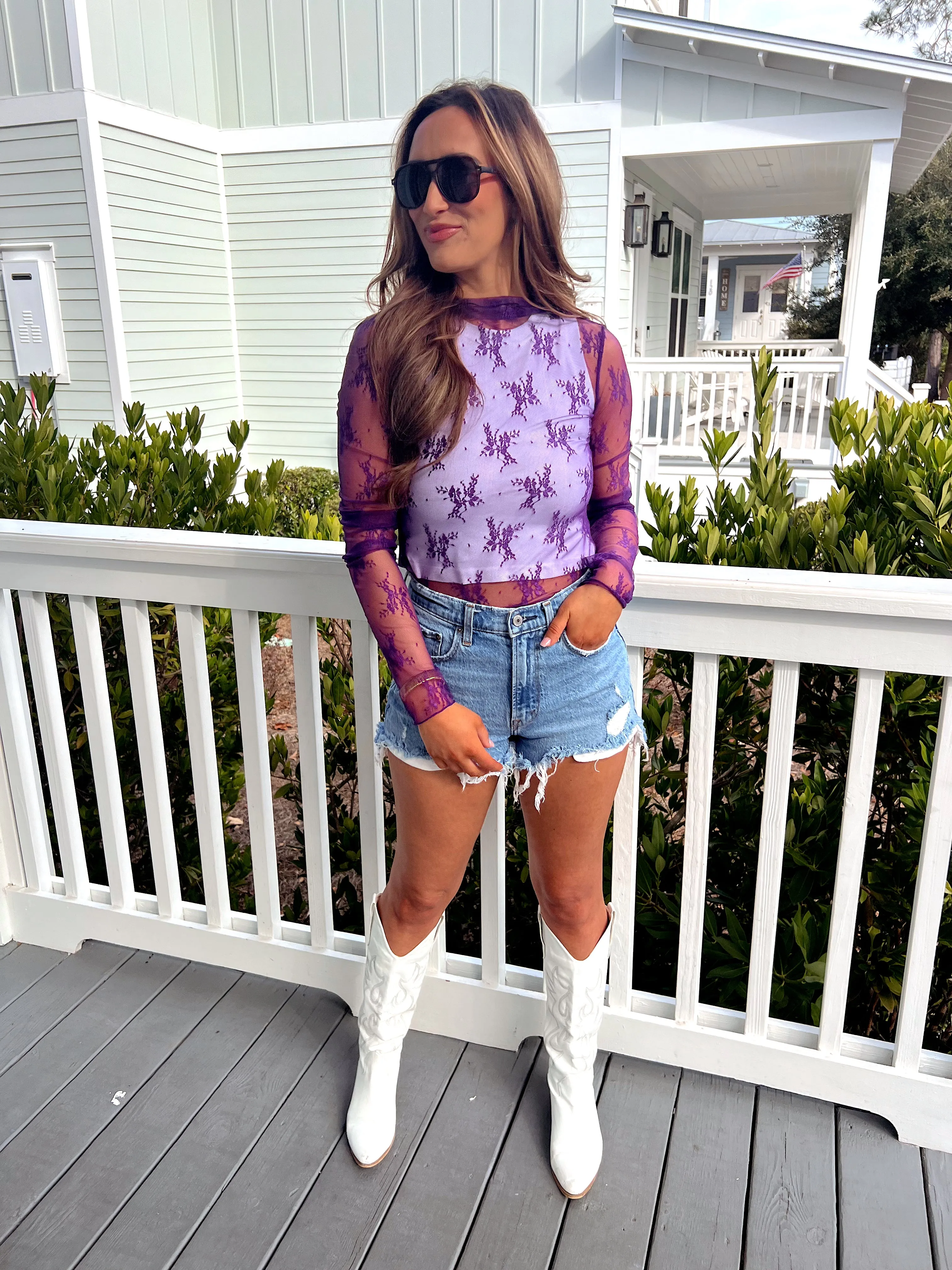 Kick It With Me Mesh Top sold by Bella Rose boutique product image thumbnail 3