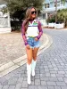 Kick It With Me Mesh Top sold by Bella Rose boutique