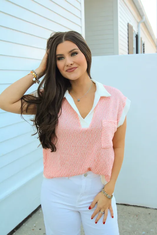 Strategic Planning Knit Top sold by Bella Rose boutique