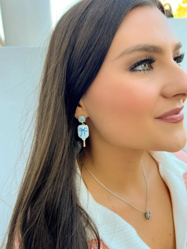 Serving Style Pickleball Earrings sold by Bella Rose boutique