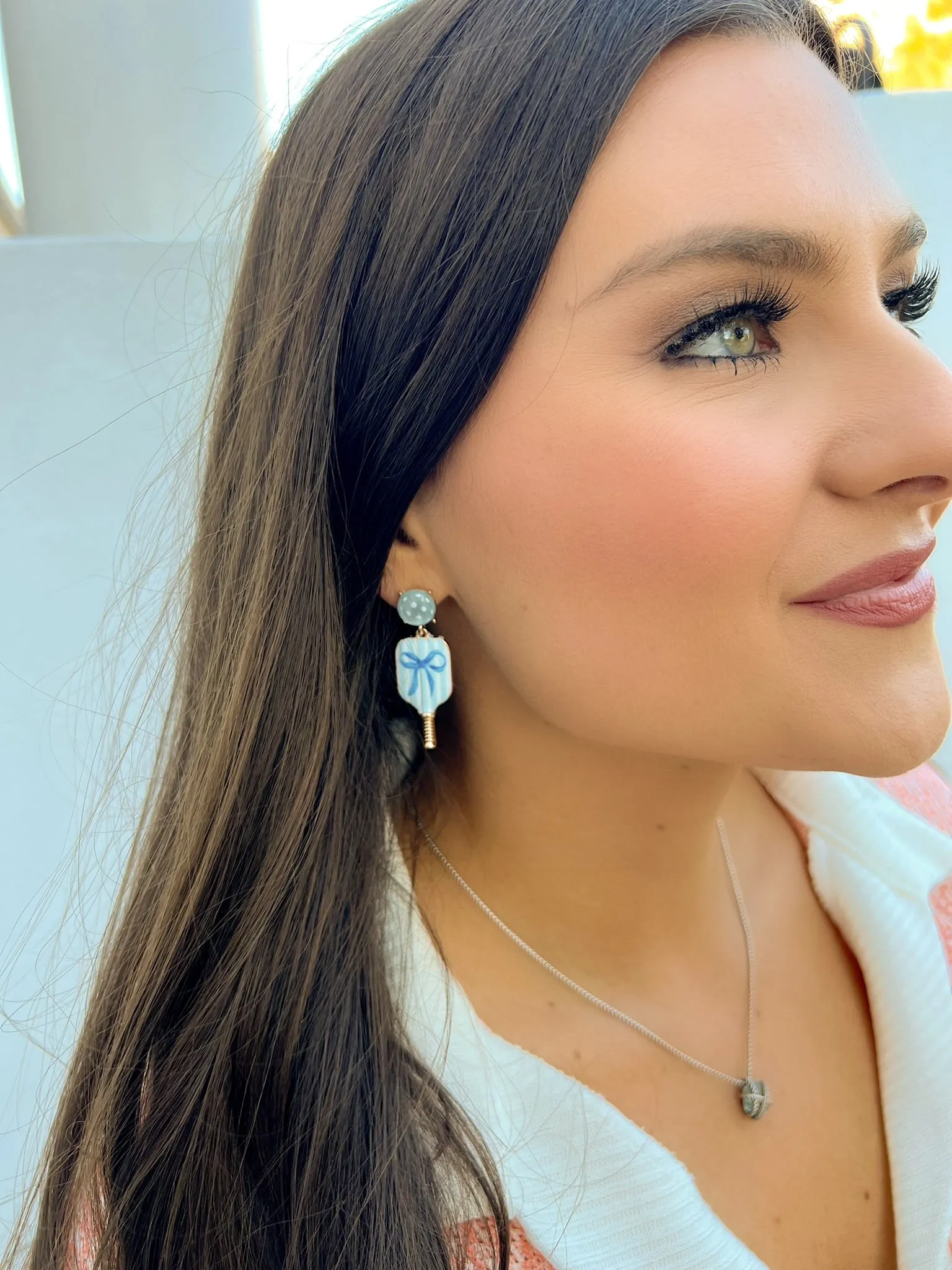 Serving Style Pickleball Earrings sold by Bella Rose boutique