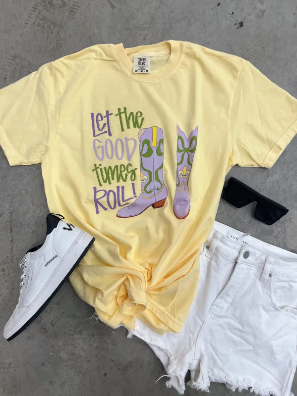 Let The Good Times Roll Graphic Tee sold by Bella Rose boutique
