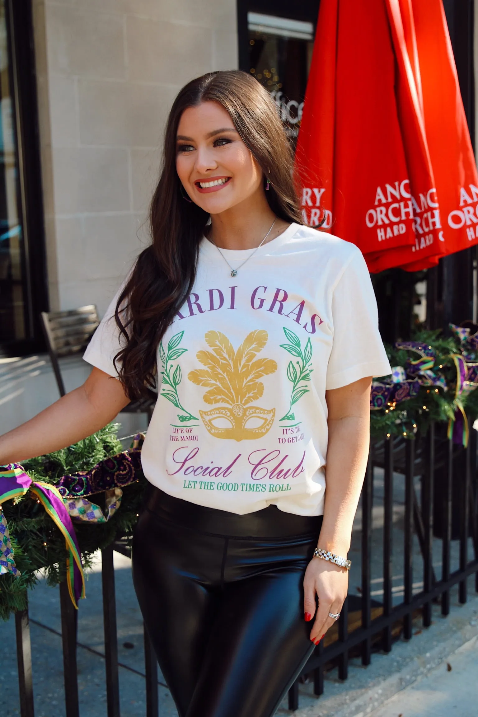 Mardi Gras Social Club Graphic Tee sold by Bella Rose boutique product image thumbnail 5