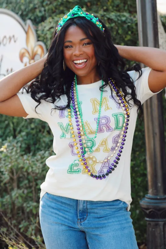 In My Mardi Gras Era Graphic Tee sold by Bella Rose boutique