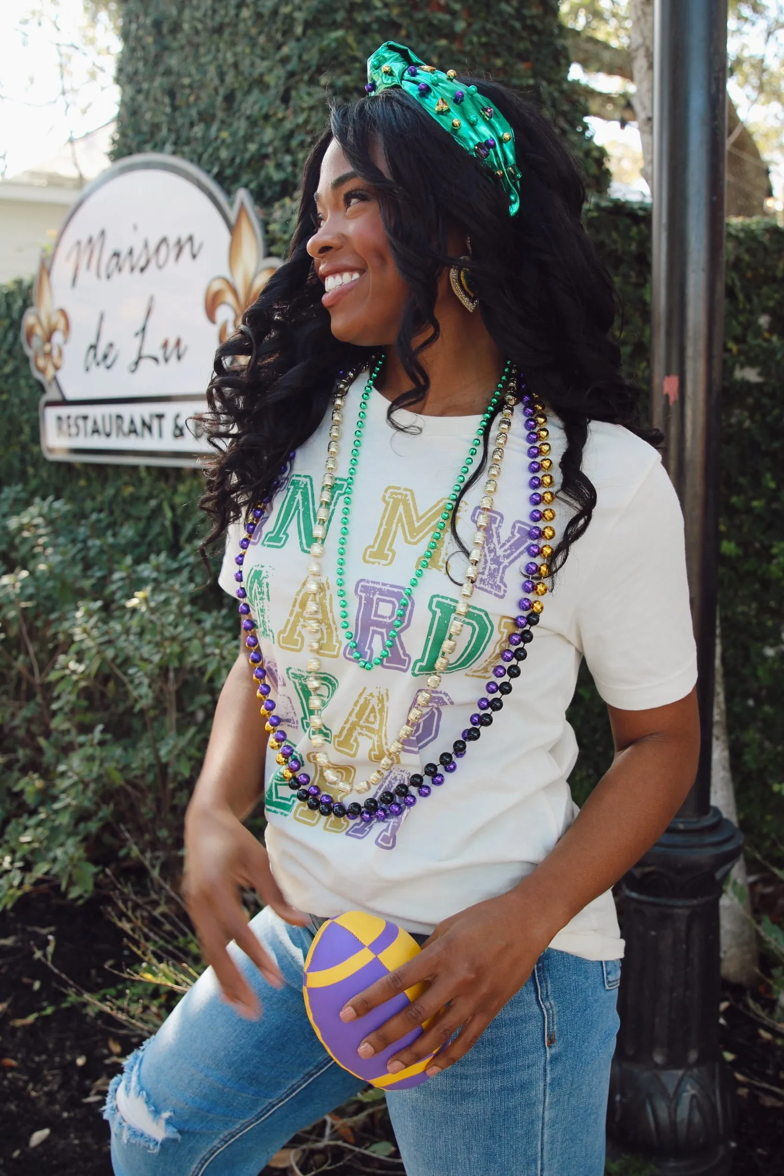 In My Mardi Gras Era Graphic Tee sold by Bella Rose boutique product image thumbnail 5