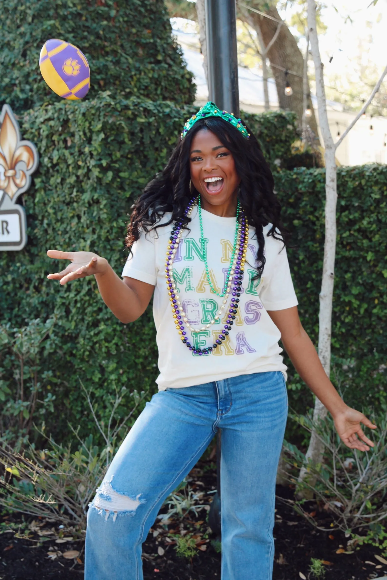 In My Mardi Gras Era Graphic Tee sold by Bella Rose boutique product image thumbnail 2
