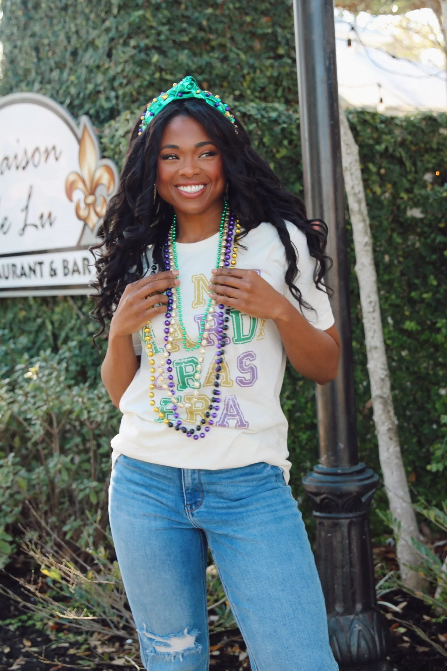 In My Mardi Gras Era Graphic Tee sold by Bella Rose boutique product image thumbnail 3