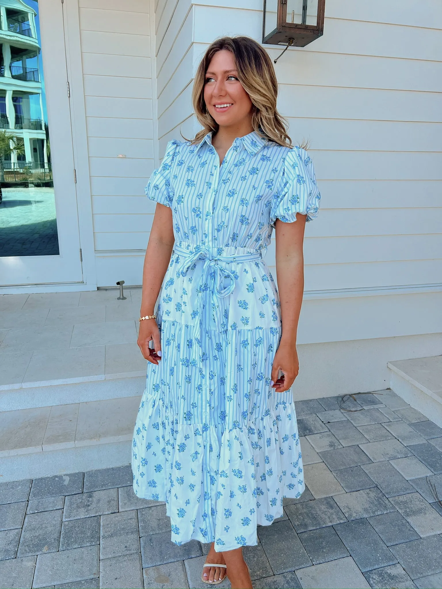 Leaving You Breathless Floral Midi Dress sold by Bella Rose boutique product image thumbnail 2