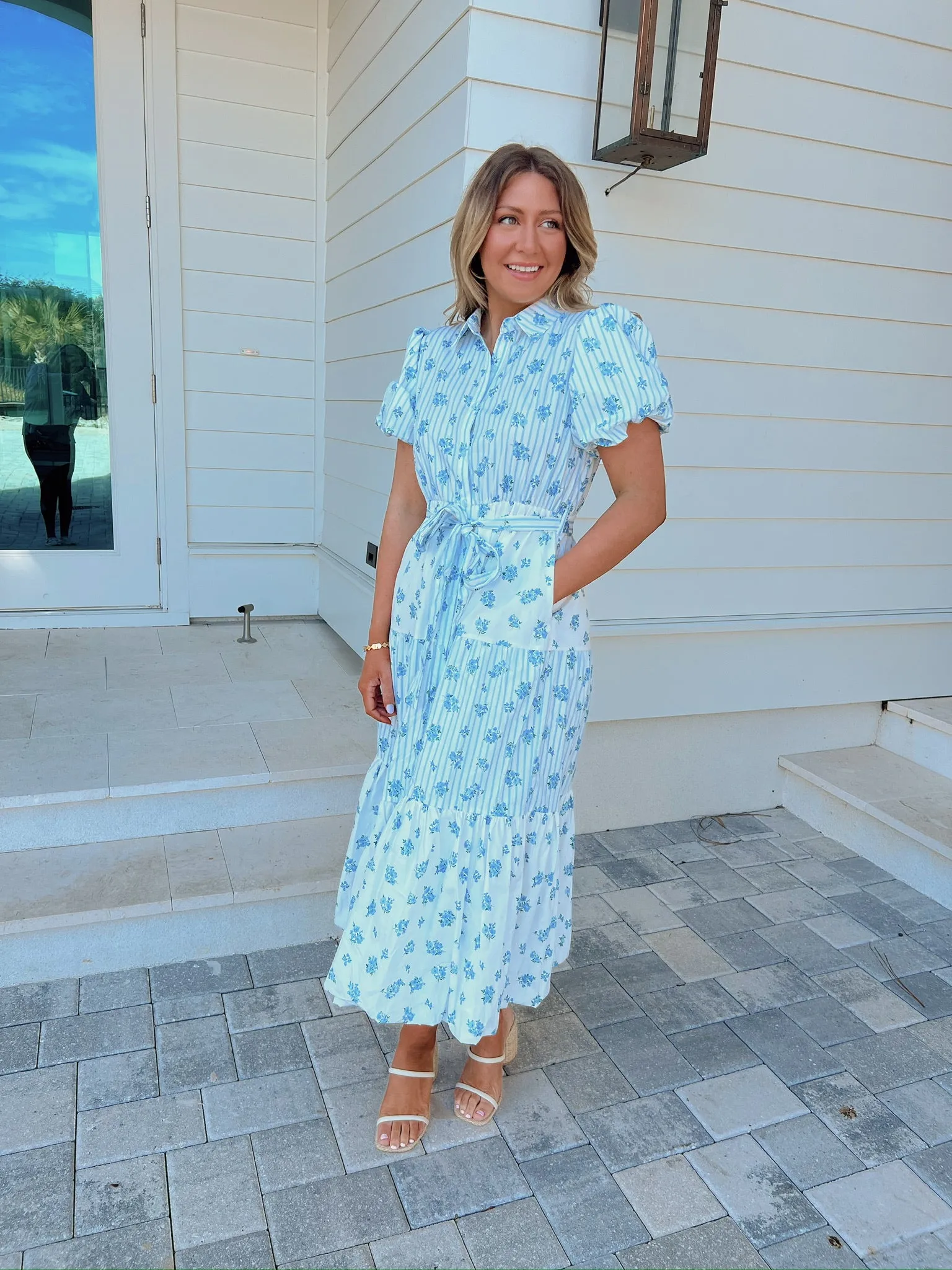 Leaving You Breathless Floral Midi Dress sold by Bella Rose boutique product image thumbnail 5