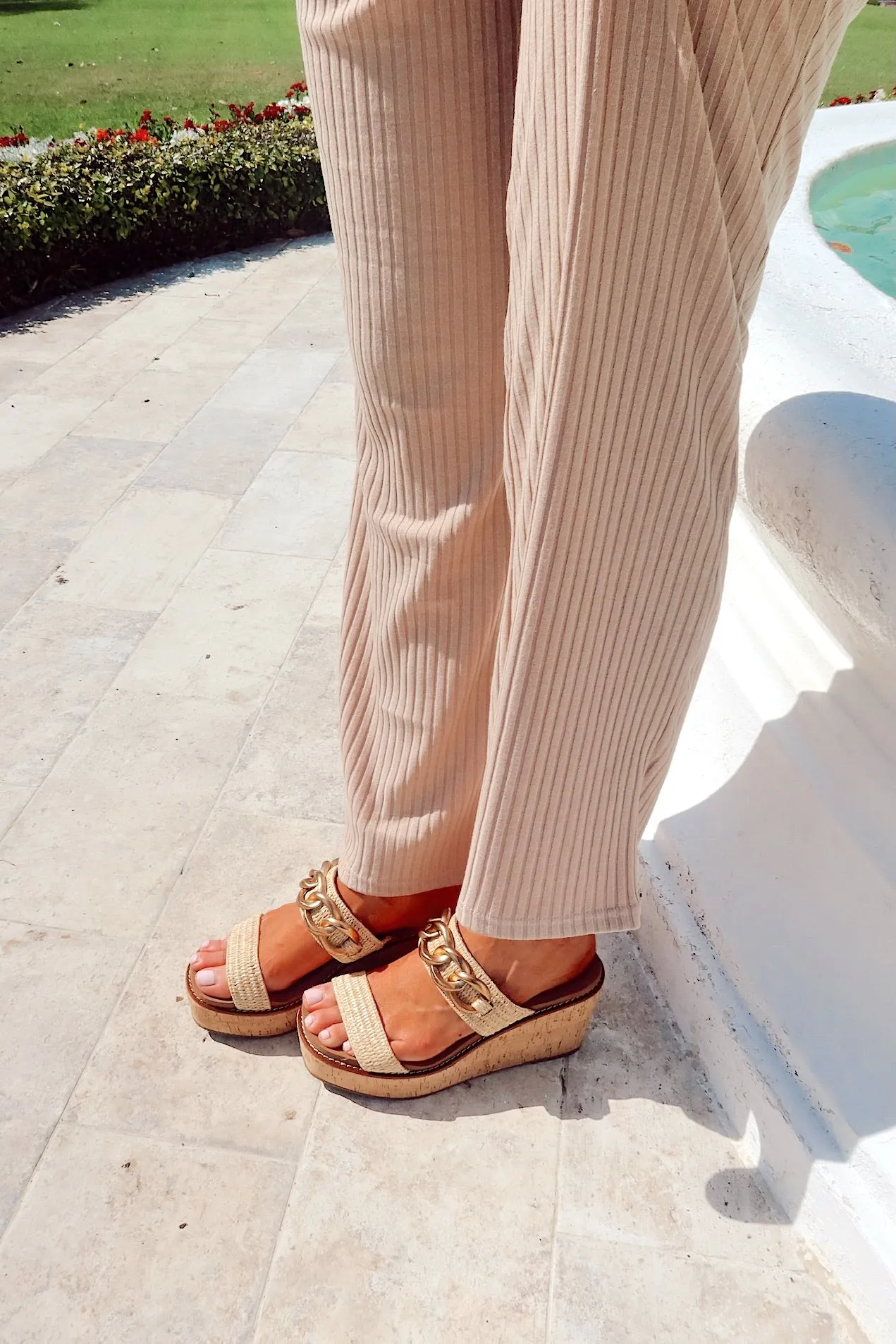 On Vacay Raffia Wedge sold by Bella Rose boutique product image thumbnail 4