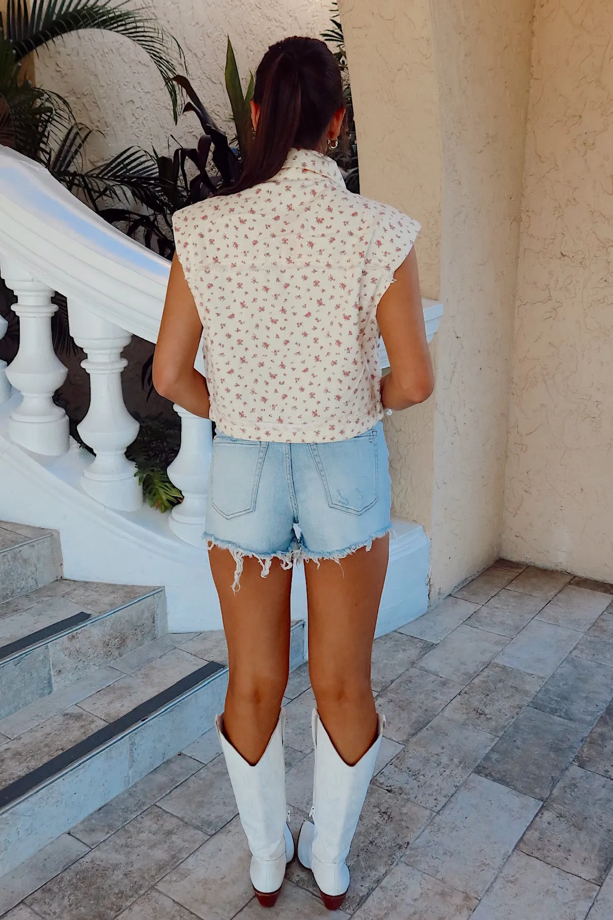 Ain't Looking For Love Denim Vest sold by Bella Rose boutique product image thumbnail 5