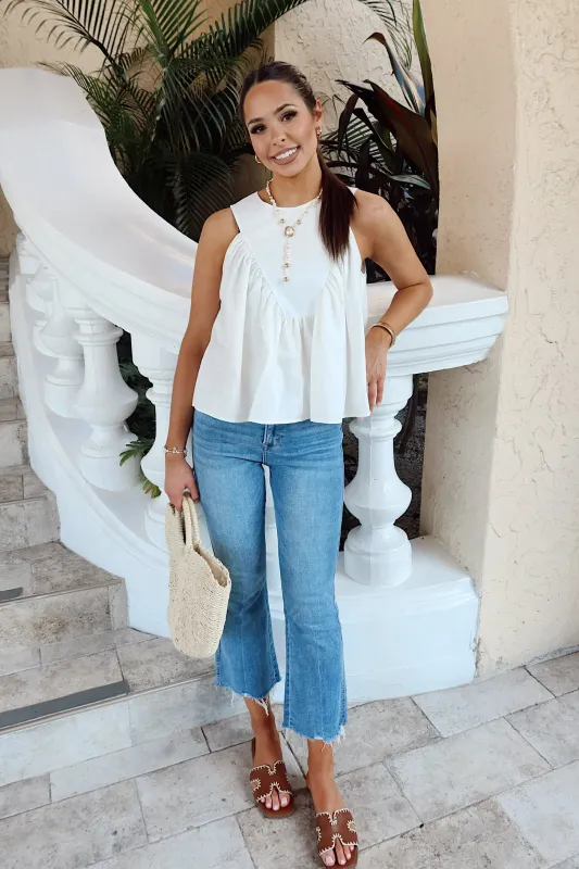 Stylish Promise High Rise Crop Jeans sold by Bella Rose boutique