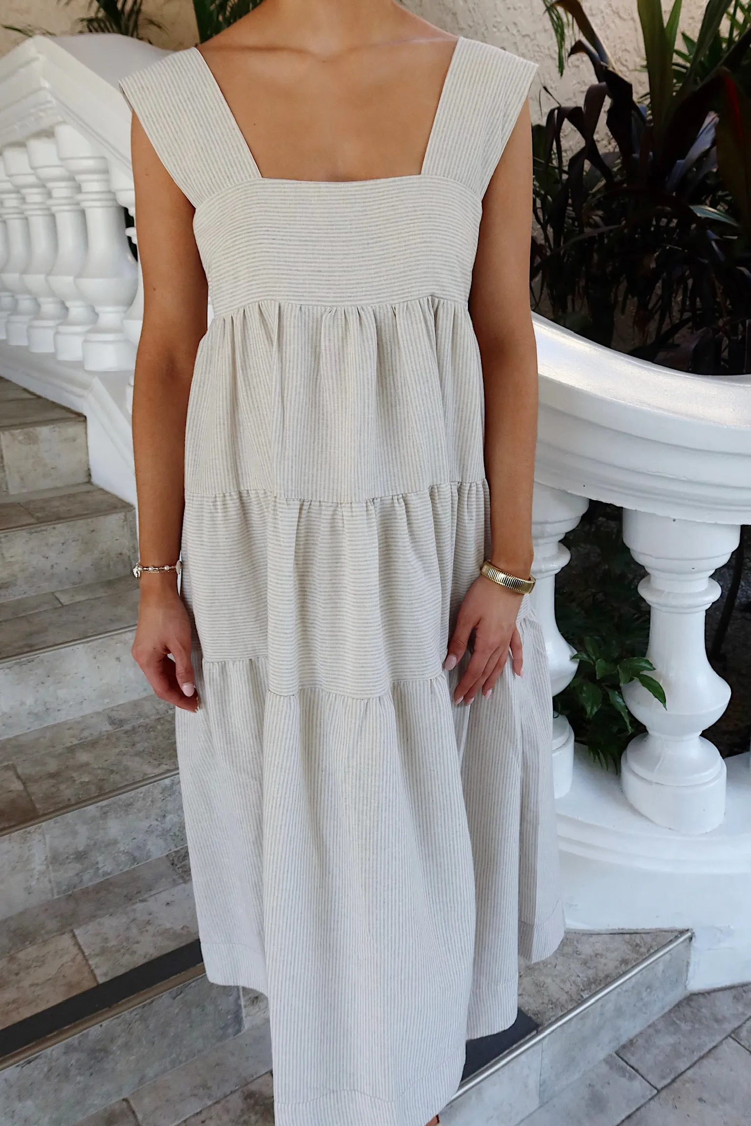All Good Things Tiered Maxi Dress sold by Bella Rose boutique product image thumbnail 3