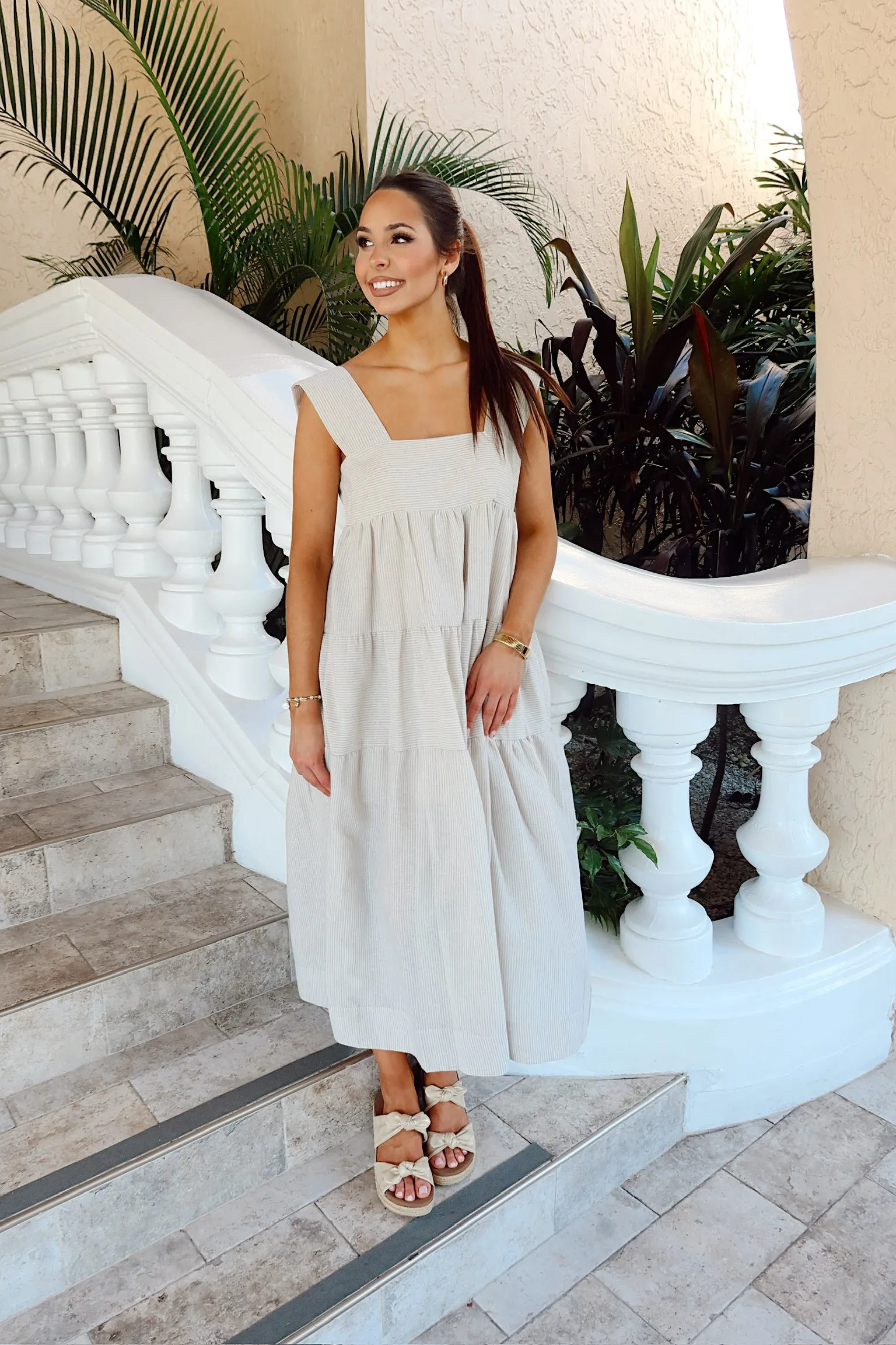 All Good Things Tiered Maxi Dress sold by Bella Rose boutique product image thumbnail 2