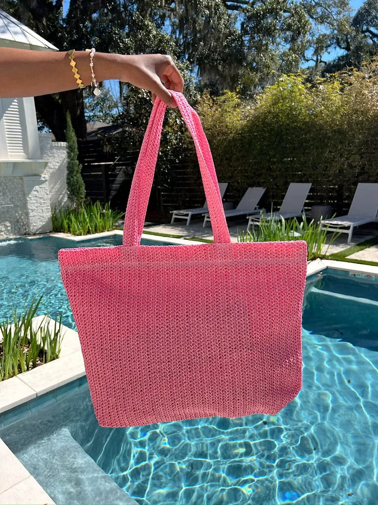 Girls Trip Straw Tote Bag sold by Bella Rose boutique