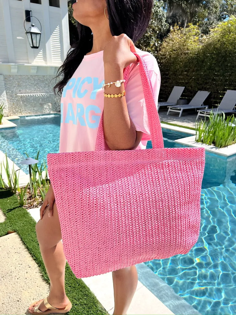 Girls Trip Straw Tote Bag sold by Bella Rose boutique product image thumbnail 2
