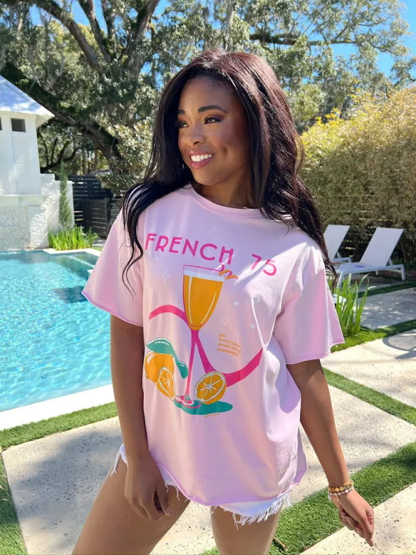 French 75 Graphic Tee sold by Bella Rose boutique