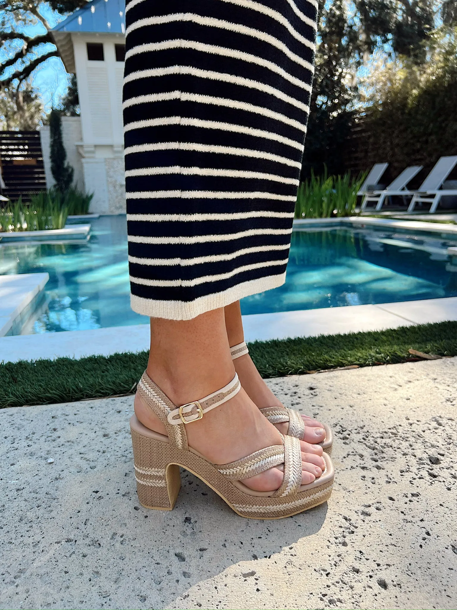 Walking On Sunshine Platform Heels sold by Bella Rose boutique product image thumbnail 2