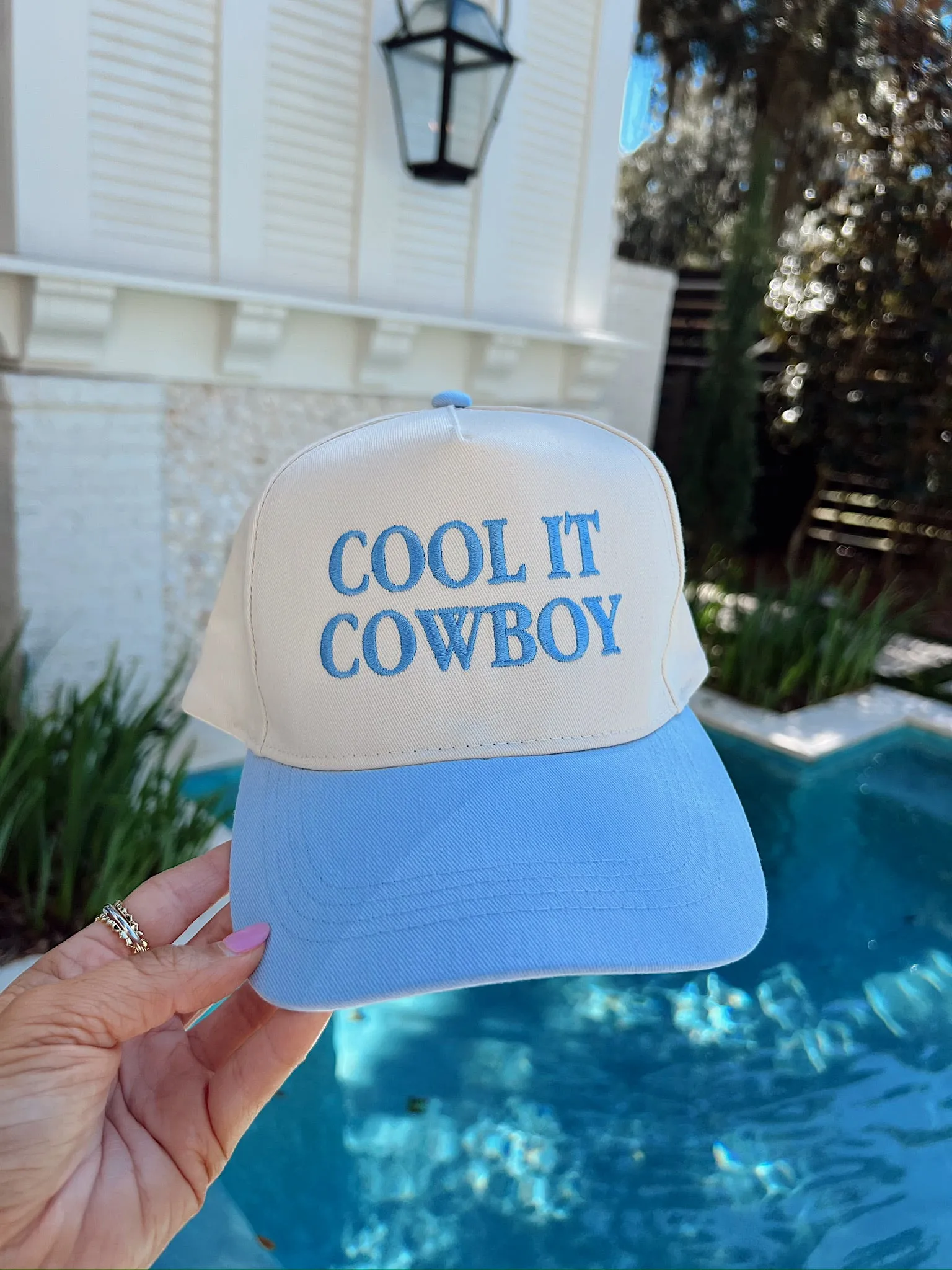 "Cool It Cowboy" Trucker Hat sold by Bella Rose boutique