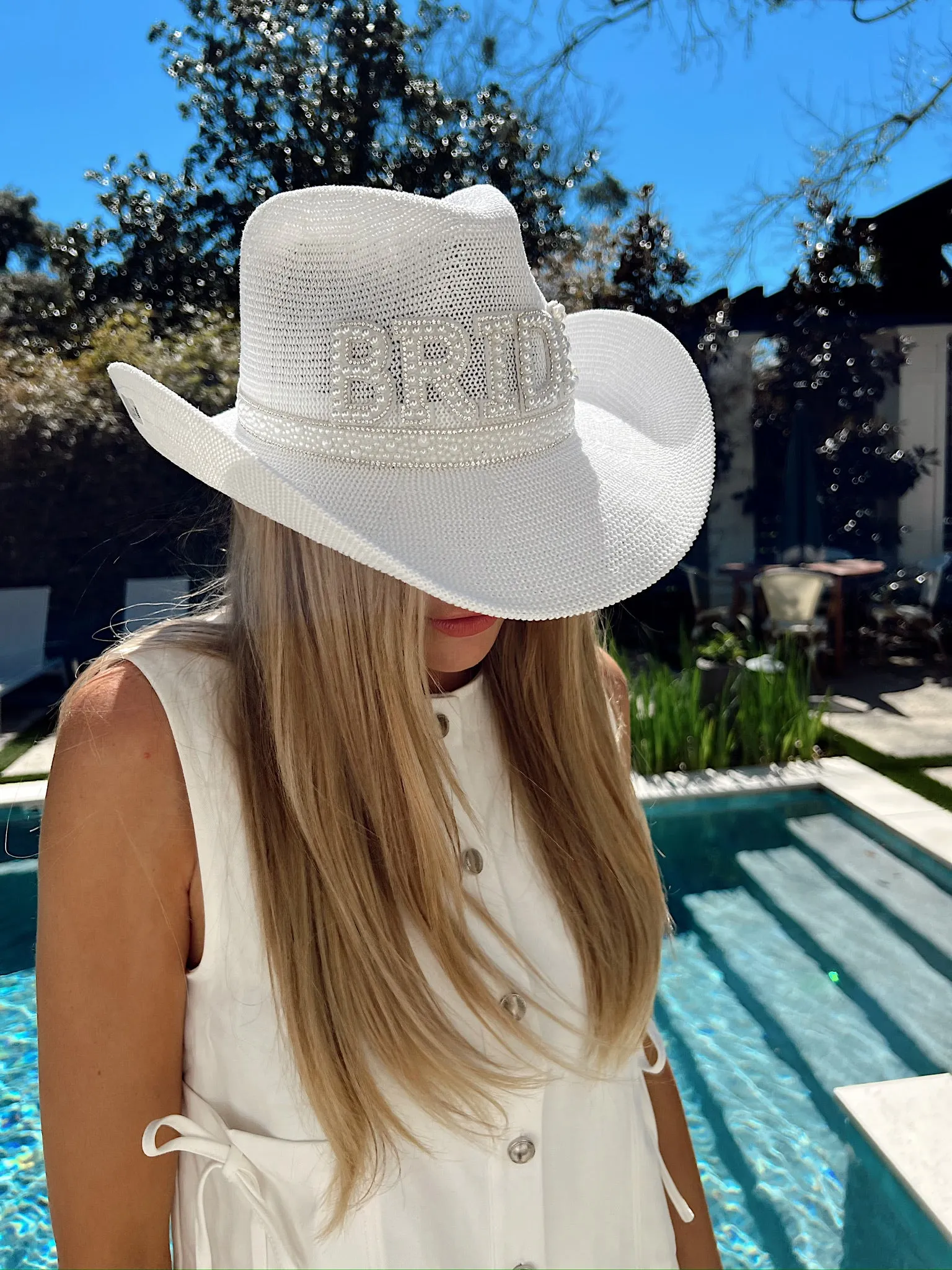 C.C Bride Cowboy Hat sold by Bella Rose boutique product image thumbnail 5