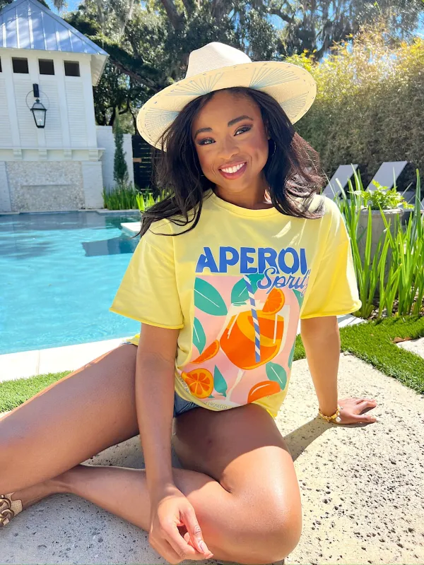 Aperol Spritz Graphic Tee sold by Bella Rose boutique