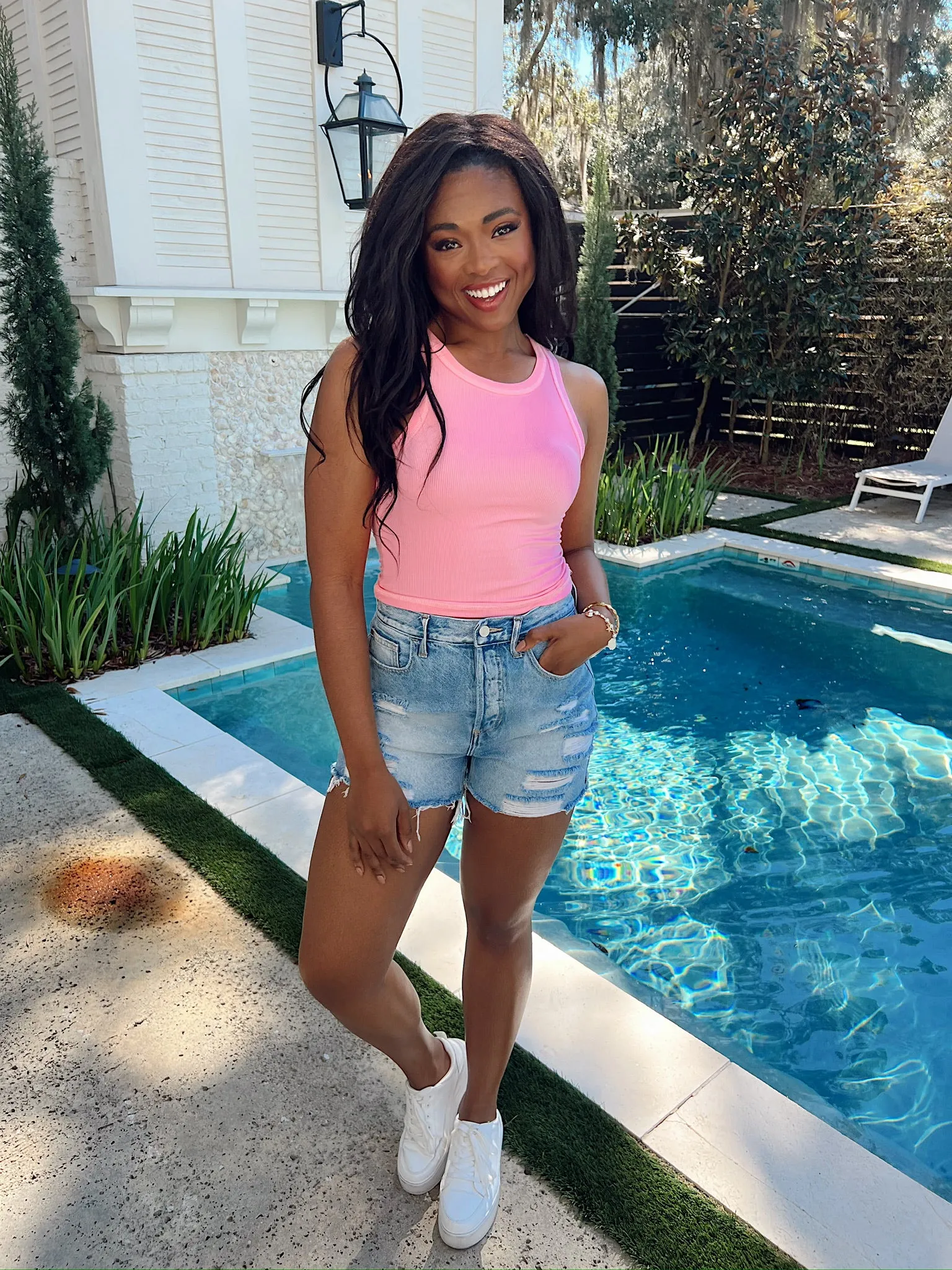 No Fuss Ribbed Tank Top sold by Bella Rose boutique product image thumbnail 2