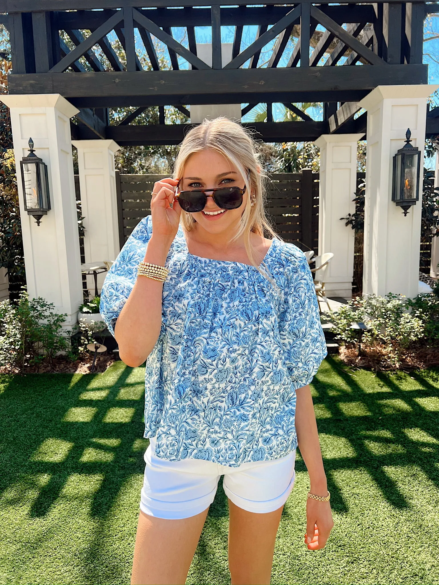 Feeling Girly Floral Print Top sold by Bella Rose boutique product image thumbnail 2