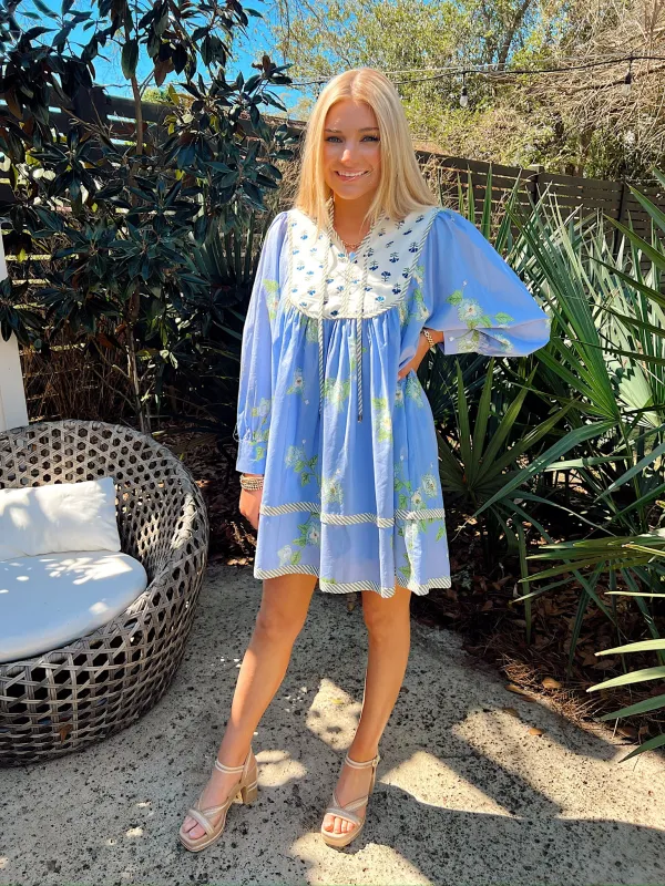 Undoubtedly Sweet Floral Mini Dress sold by Bella Rose boutique