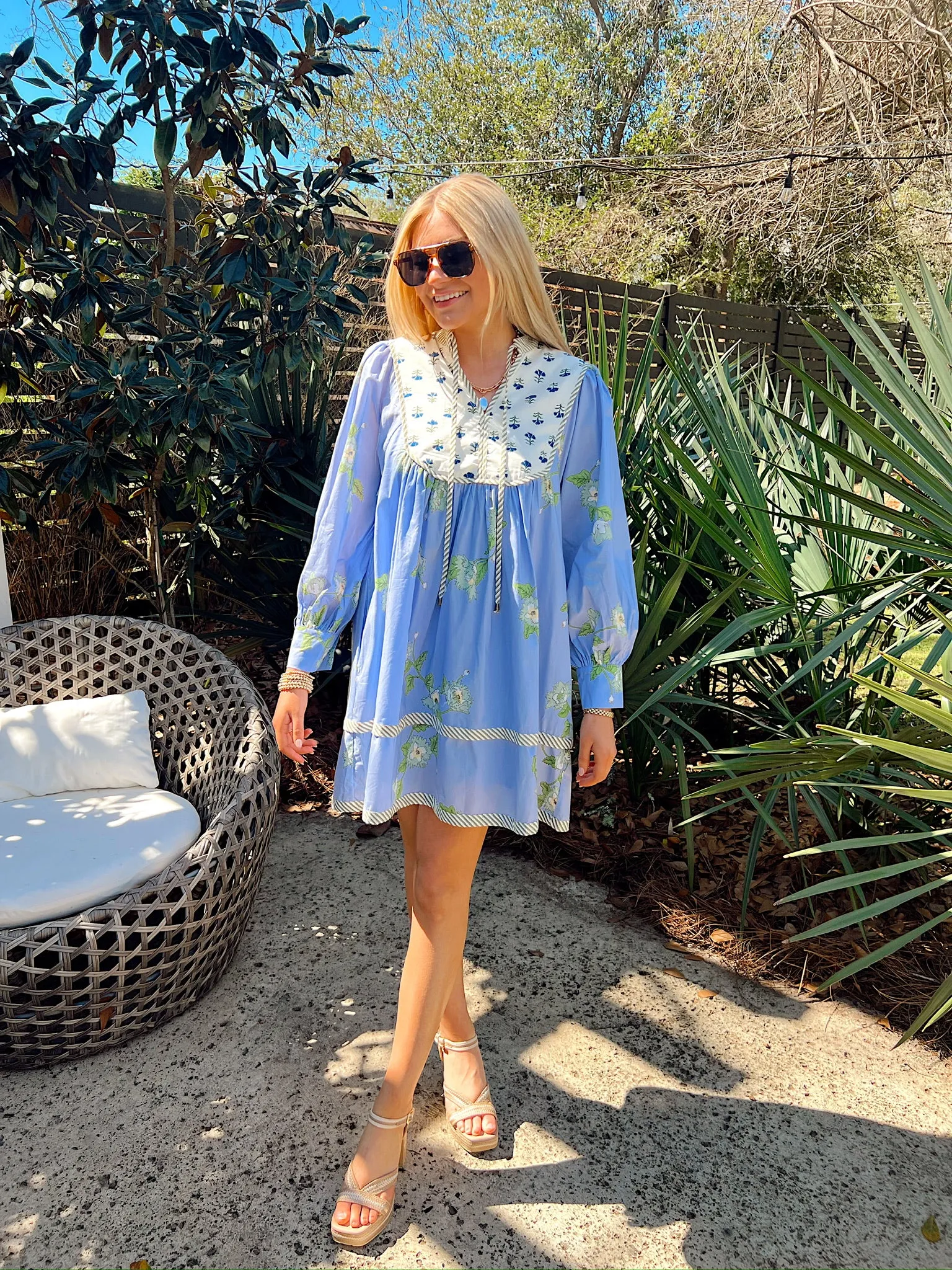 Undoubtedly Sweet Floral Mini Dress sold by Bella Rose boutique product image thumbnail 4