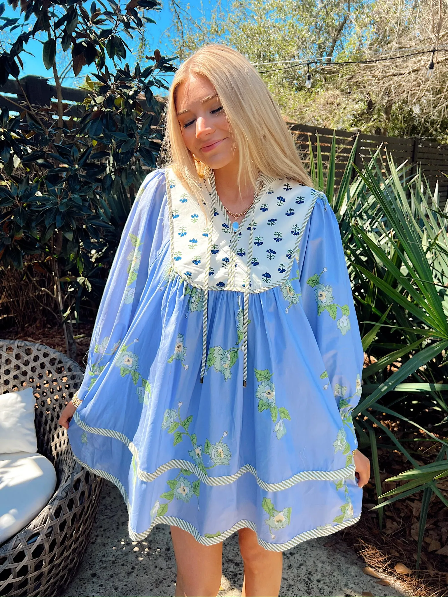Undoubtedly Sweet Floral Mini Dress sold by Bella Rose boutique product image thumbnail 2