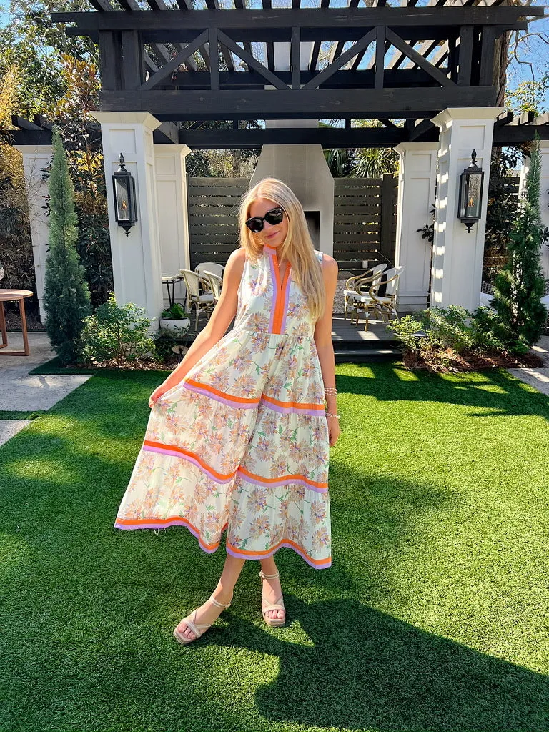 Distinctly Sweet Floral Midi Dress sold by Bella Rose boutique product image thumbnail 5