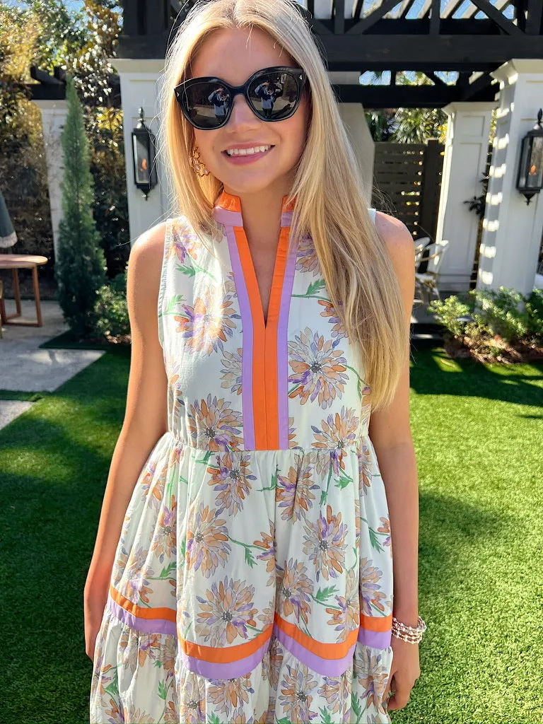 Distinctly Sweet Floral Midi Dress sold by Bella Rose boutique product image thumbnail 2