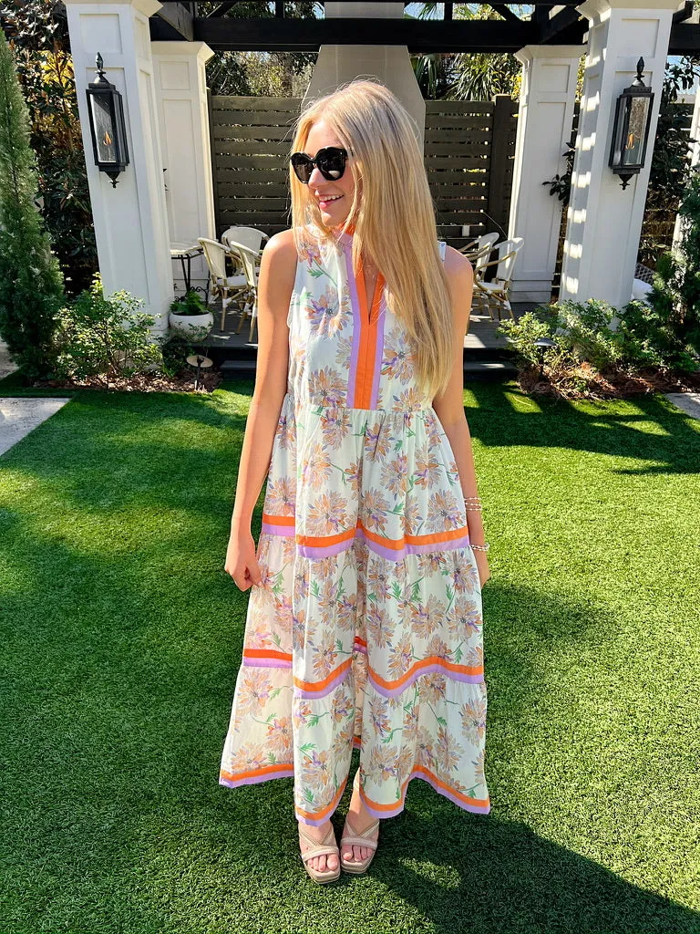 Distinctly Sweet Floral Midi Dress sold by Bella Rose boutique product image thumbnail 4