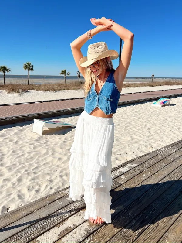 Grace In Every Step Tiered Maxi Skirt sold by Bella Rose boutique