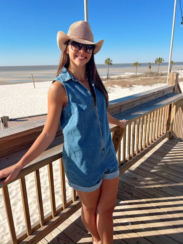 So You Say Denim Romper sold by Bella Rose boutique product image thumbnail 3