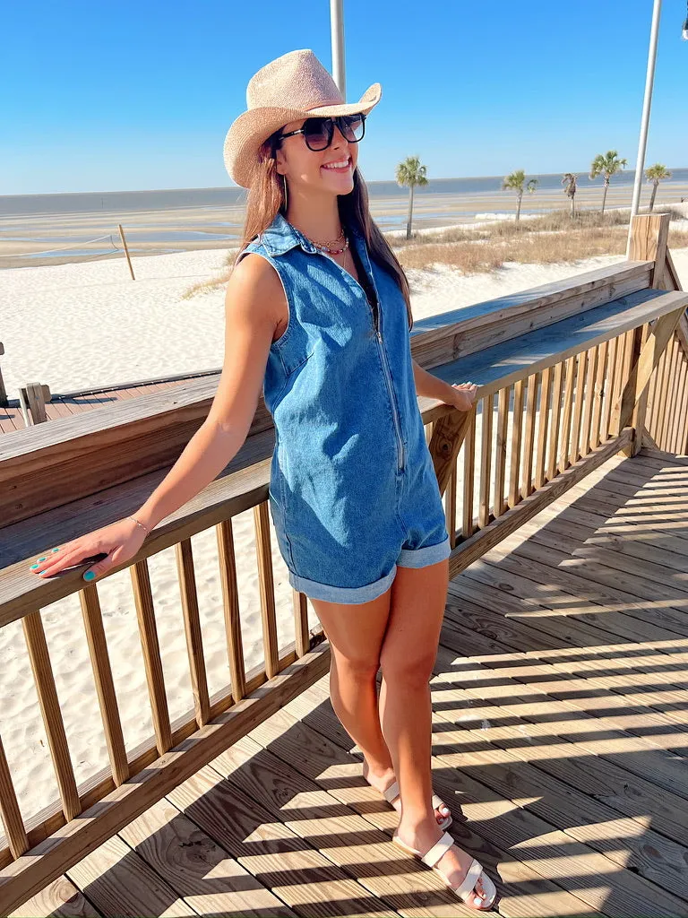 So You Say Denim Romper sold by Bella Rose boutique product image thumbnail 2