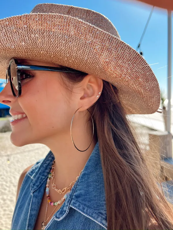 Sense of Style Hoop Earrings sold by Bella Rose boutique