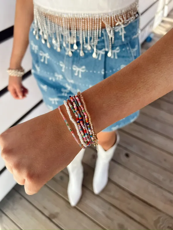 Funfetti Confetti Stretch Bracelet Set sold by Bella Rose boutique