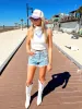 Pretty On Point Embellished Denim Shorts sold by Bella Rose boutique