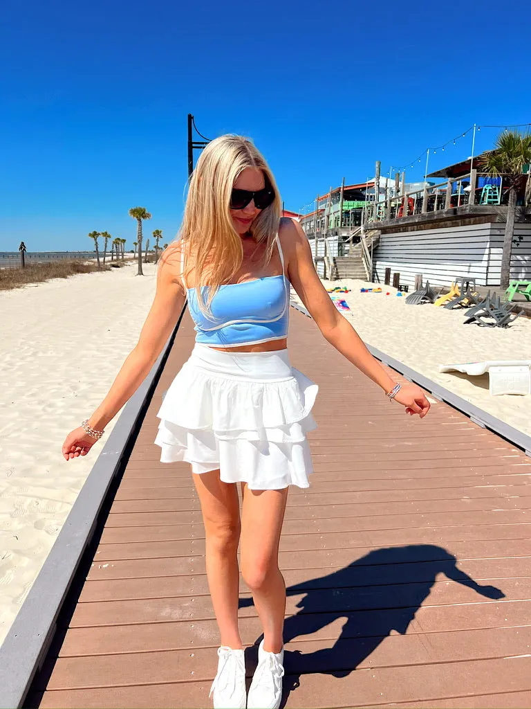 Where To Next Ruffled Skorts sold by Bella Rose boutique product image thumbnail 2