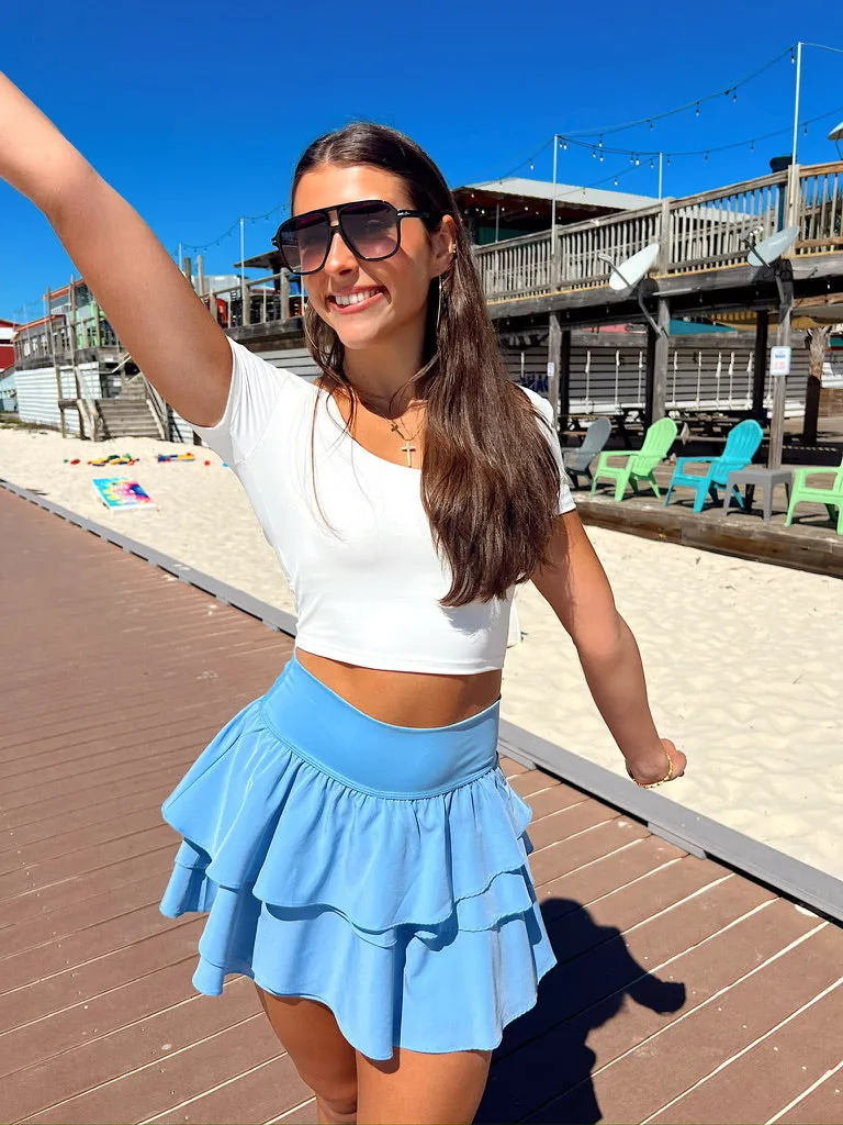 Where To Next Ruffled Skorts sold by Bella Rose boutique product image thumbnail 5