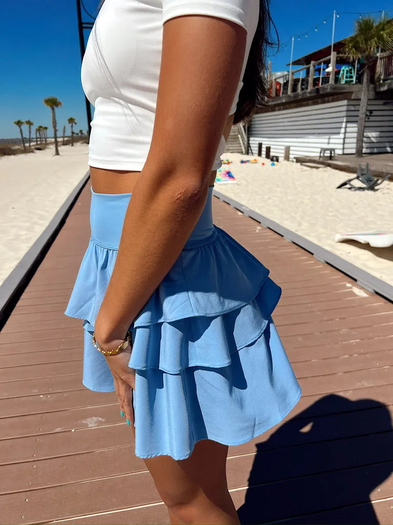 Where To Next Ruffled Skorts sold by Bella Rose boutique product image thumbnail 4