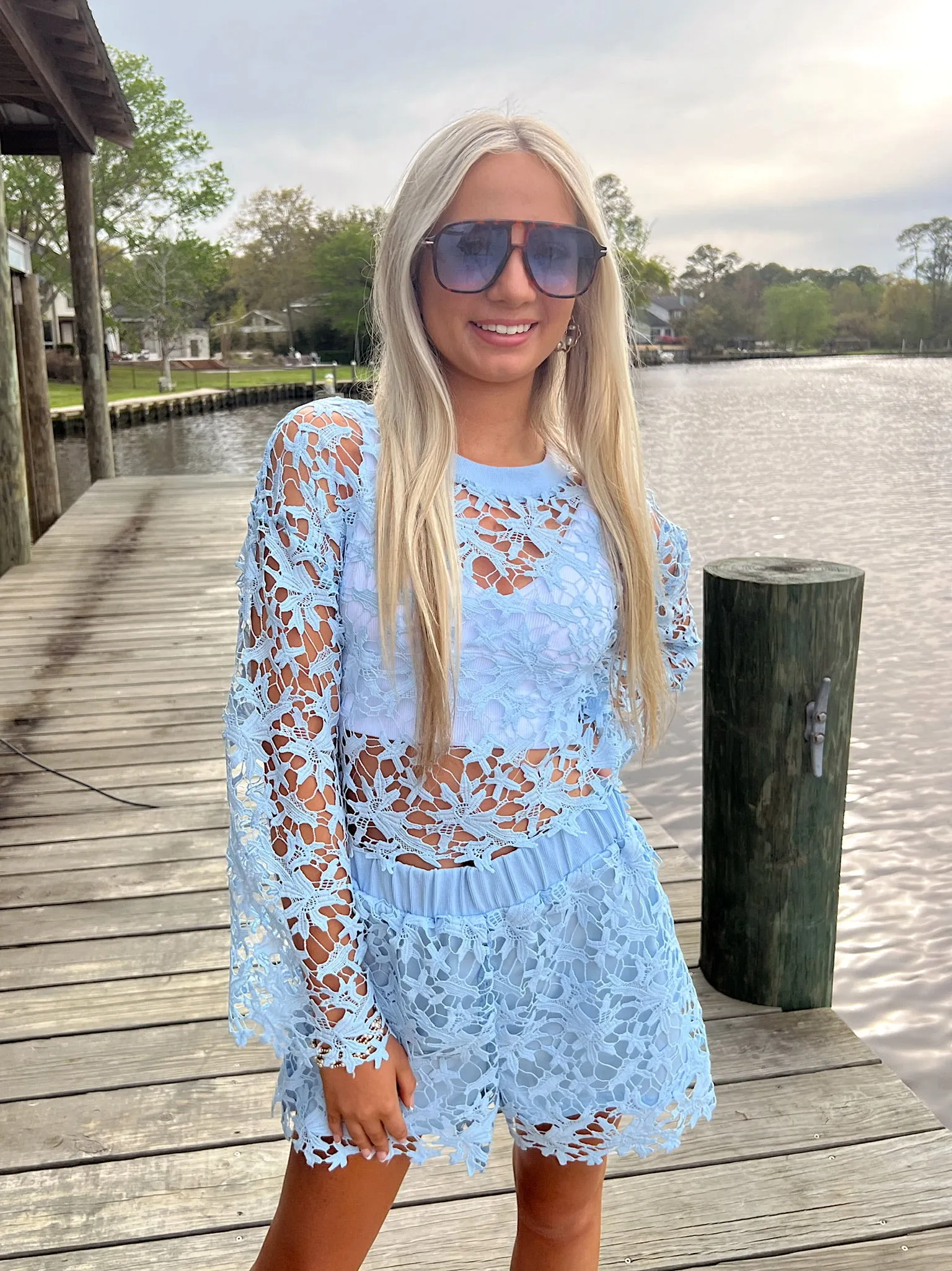 My Sweet Side Crochet Two-Piece Set sold by Bella Rose boutique product image thumbnail 5