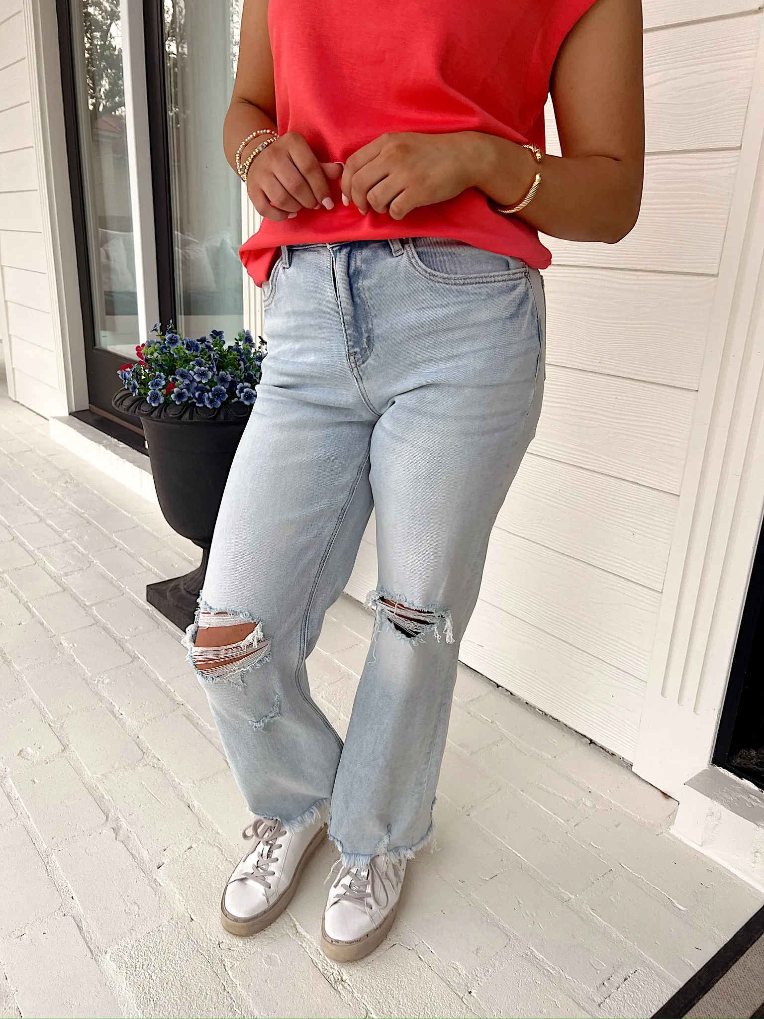 Rule The World Super High Rise Jeans sold by Bella Rose boutique product image thumbnail 3