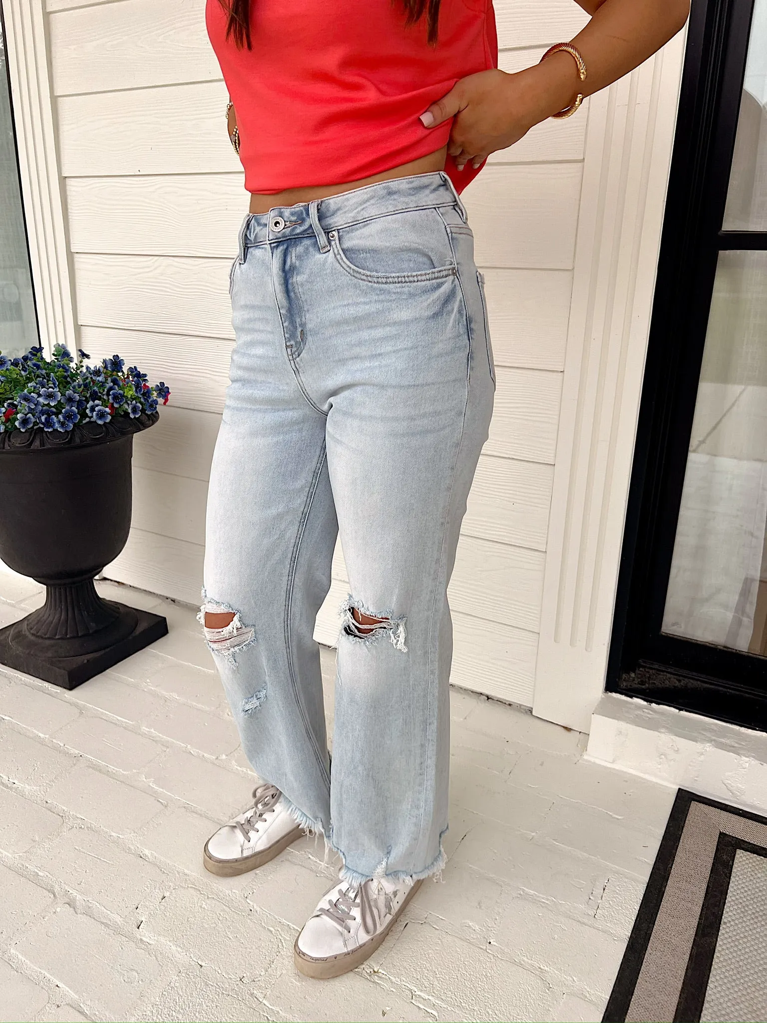 Rule The World Super High Rise Jeans sold by Bella Rose boutique product image thumbnail 2