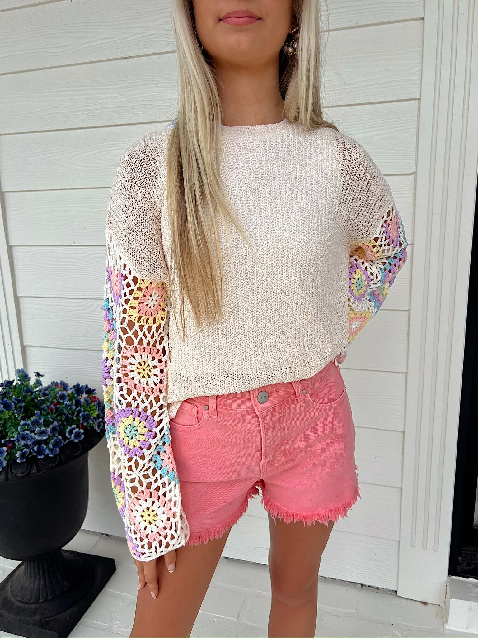 Raise The Sails High Rise Shorts sold by Bella Rose boutique