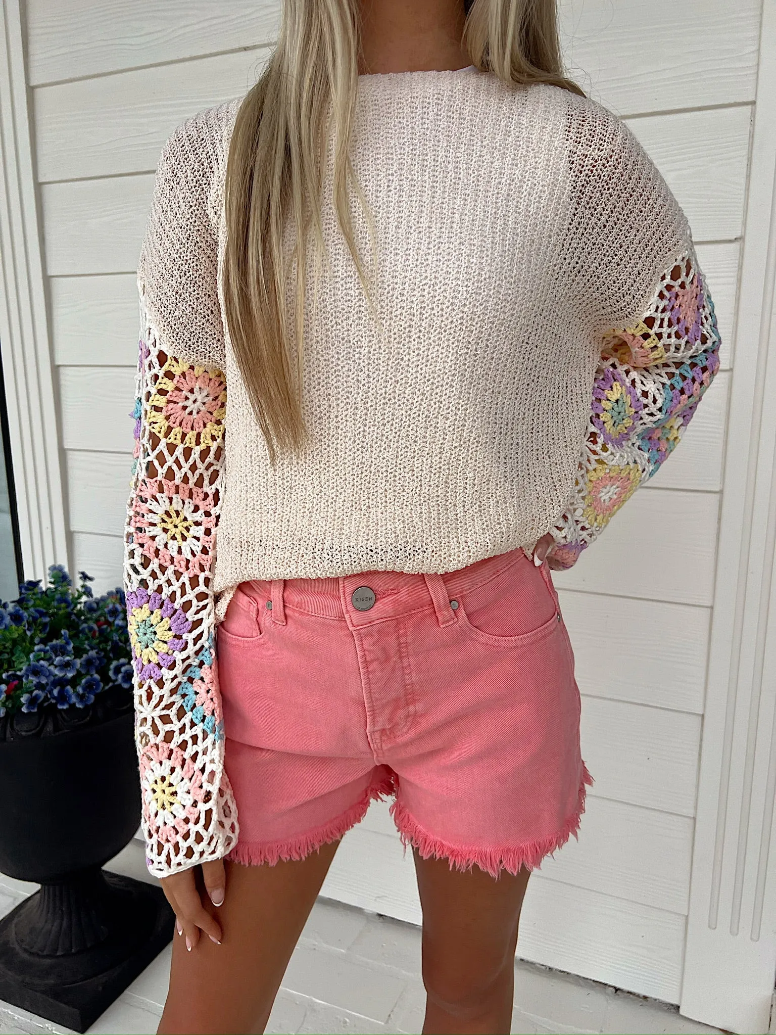 Raise The Sails High Rise Shorts sold by Bella Rose boutique product image thumbnail 5
