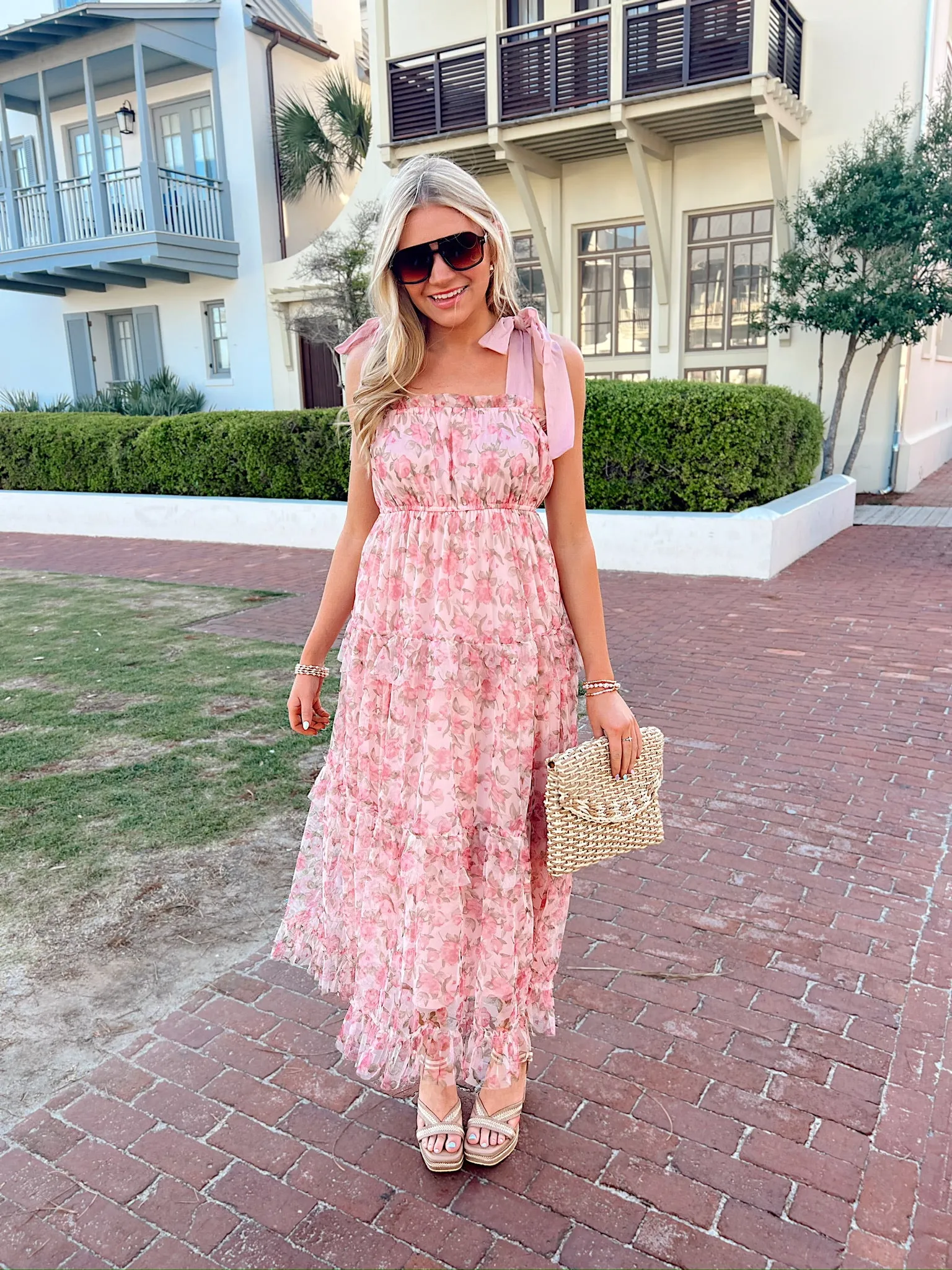 Remembering Spring Floral Maxi Dress sold by Bella Rose boutique