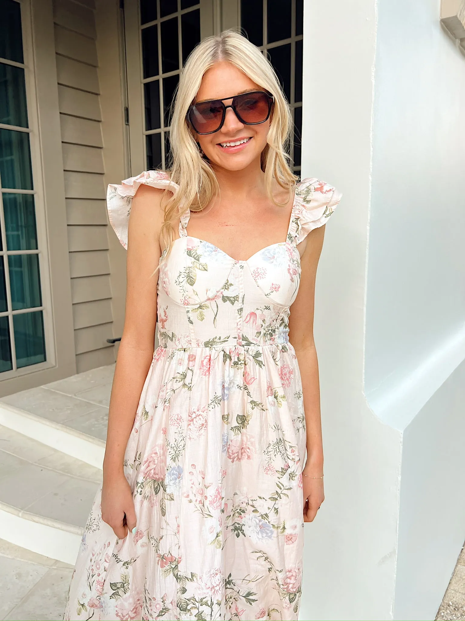 A Beautiful Feeling Floral Maxi Dress sold by Bella Rose boutique product image thumbnail 2