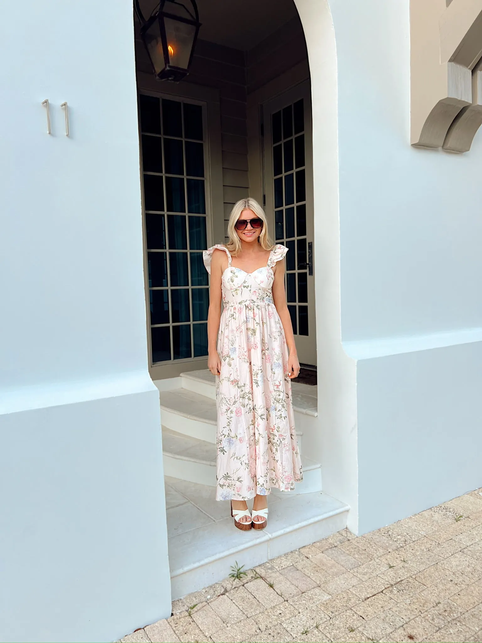 A Beautiful Feeling Floral Maxi Dress sold by Bella Rose boutique product image thumbnail 5